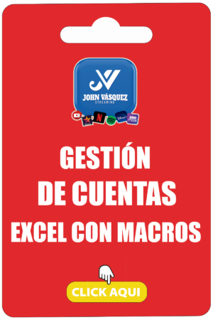 EXCEL CON MACROS PARA STREAMING