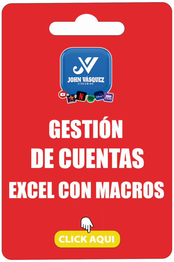 EXCEL CON MACROS PARA STREAMING